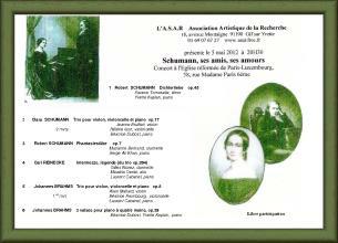 ASAR concert schumann mai 2012